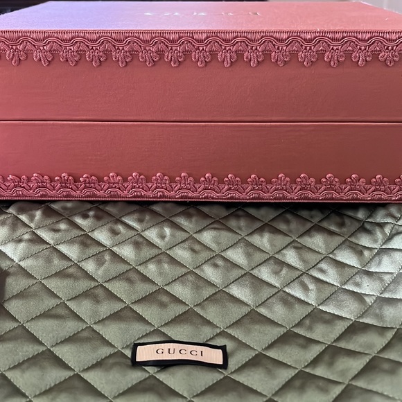 NWT Pink Shiny Gucci Horsebit ‘55 Anaconda Bag Comes with EVERYTHING - Picture 10 of 16